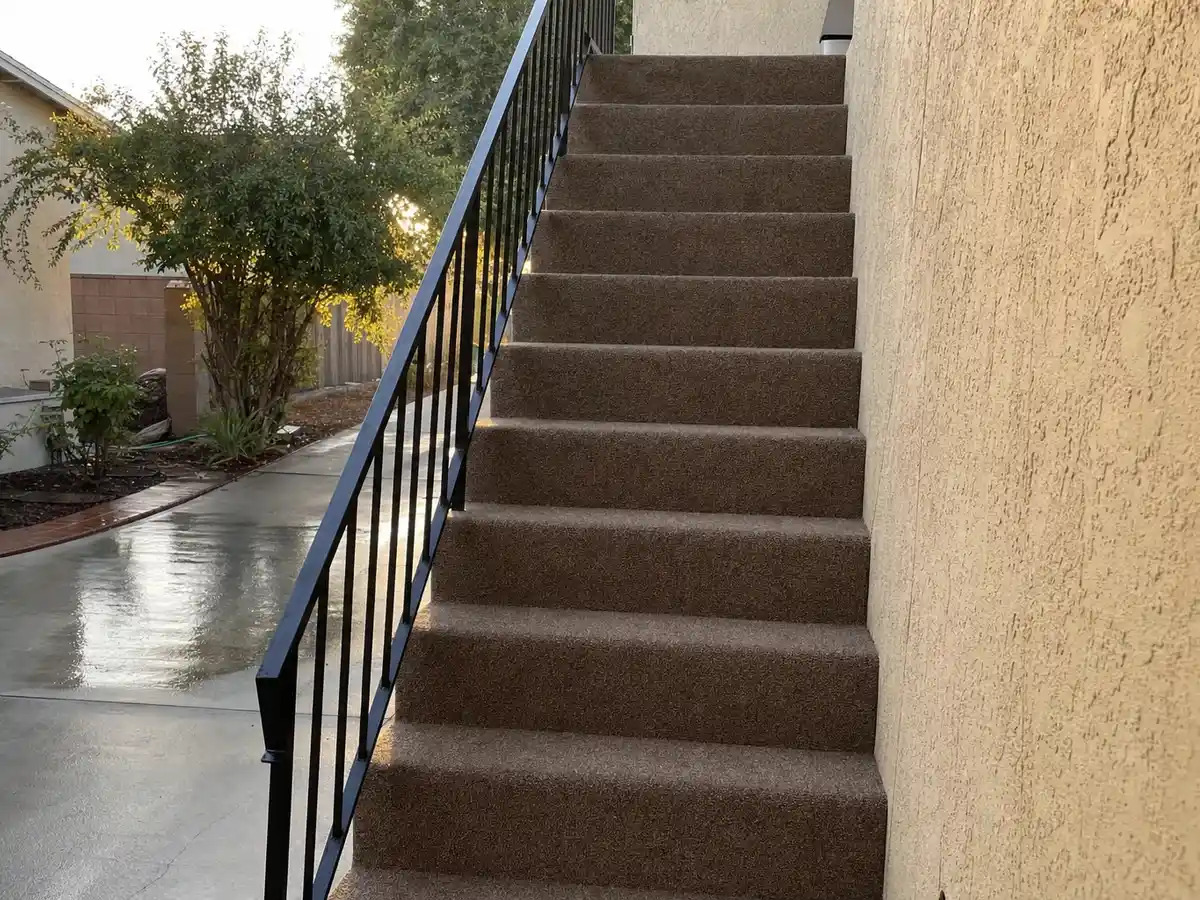 Freshly cleaned carpet with the furniture back in place — completed job in West Hollywood, CA